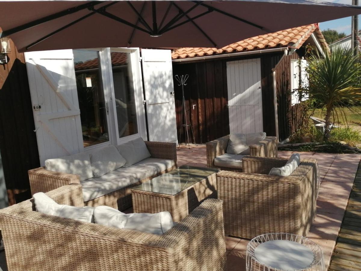 Maison Familiale En Bois Avec Piscine, Proche Du Bassin Gujan-Mestras Kültér fotó