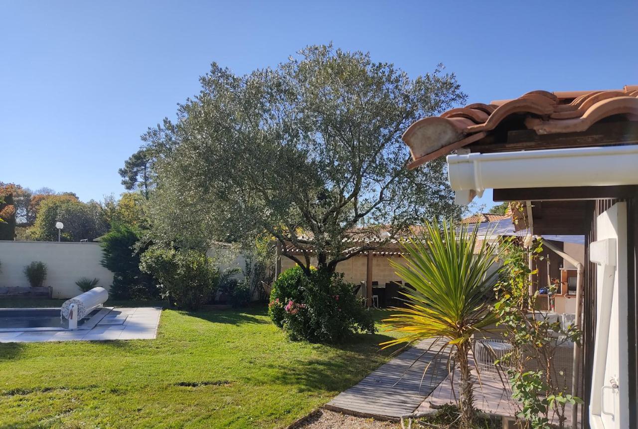 Maison Familiale En Bois Avec Piscine, Proche Du Bassin Gujan-Mestras Kültér fotó