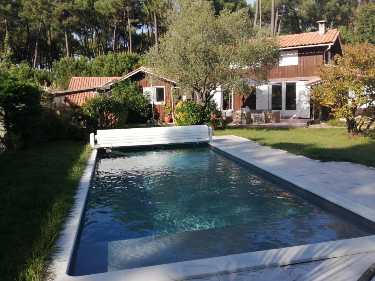 Maison Familiale En Bois Avec Piscine, Proche Du Bassin Gujan-Mestras Kültér fotó